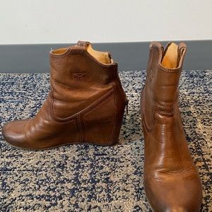 Frye leather bootie